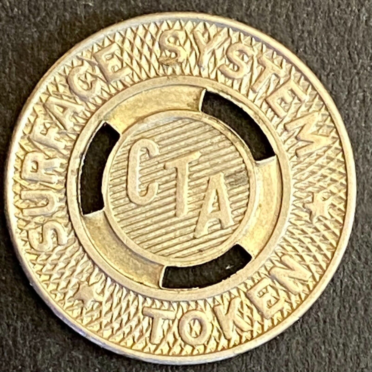 Chicago Transit Authority Surface System CTA Token 16mm