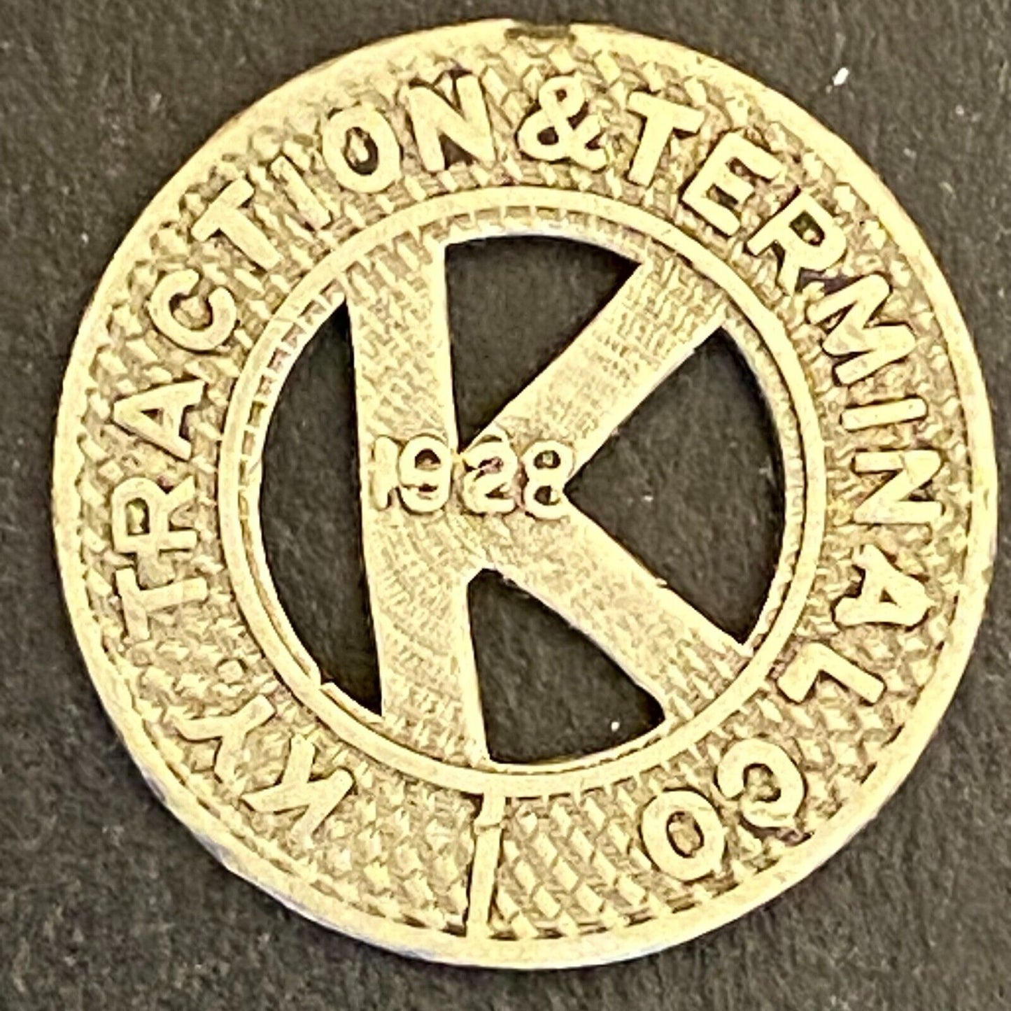 KY Traction & Terminal Co. G/F One Ride City Car 16mm 1928 Scarce