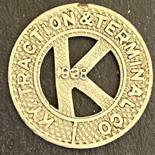 KY Traction & Terminal Co. G/F One Ride City Car 16mm 1928 Scarce