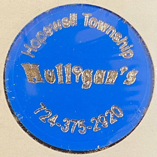 Hopewell Township, PA Mulligan's c1970's-80's Plastic "Top Shelf" Token
