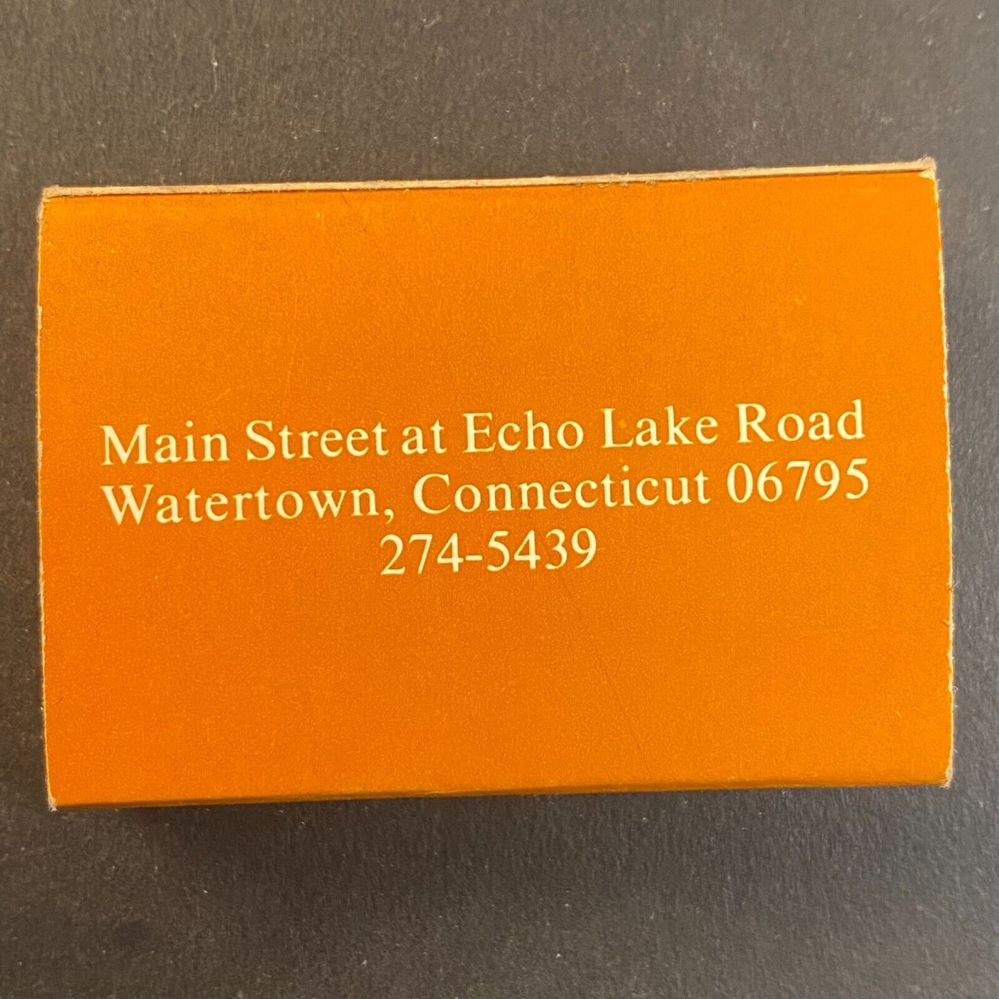 Heminway's American Restaurant Watertown, CT Vintage Matchbox VGC Scarce