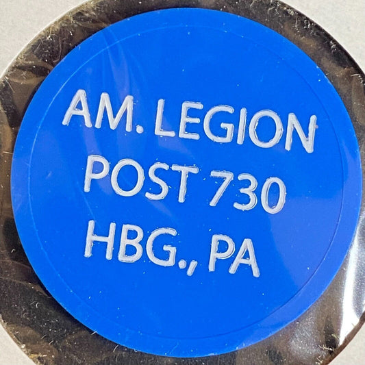 Harrisburg, PA American Legion Post 730 c1970's-80's Plastic "Soda" Token