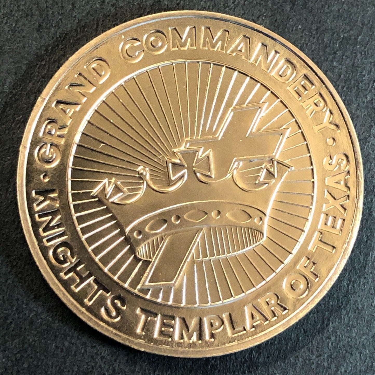 Knights Templar of Texas Amarillo 115th Grand Conclave Medallion 32mm 13g VGC