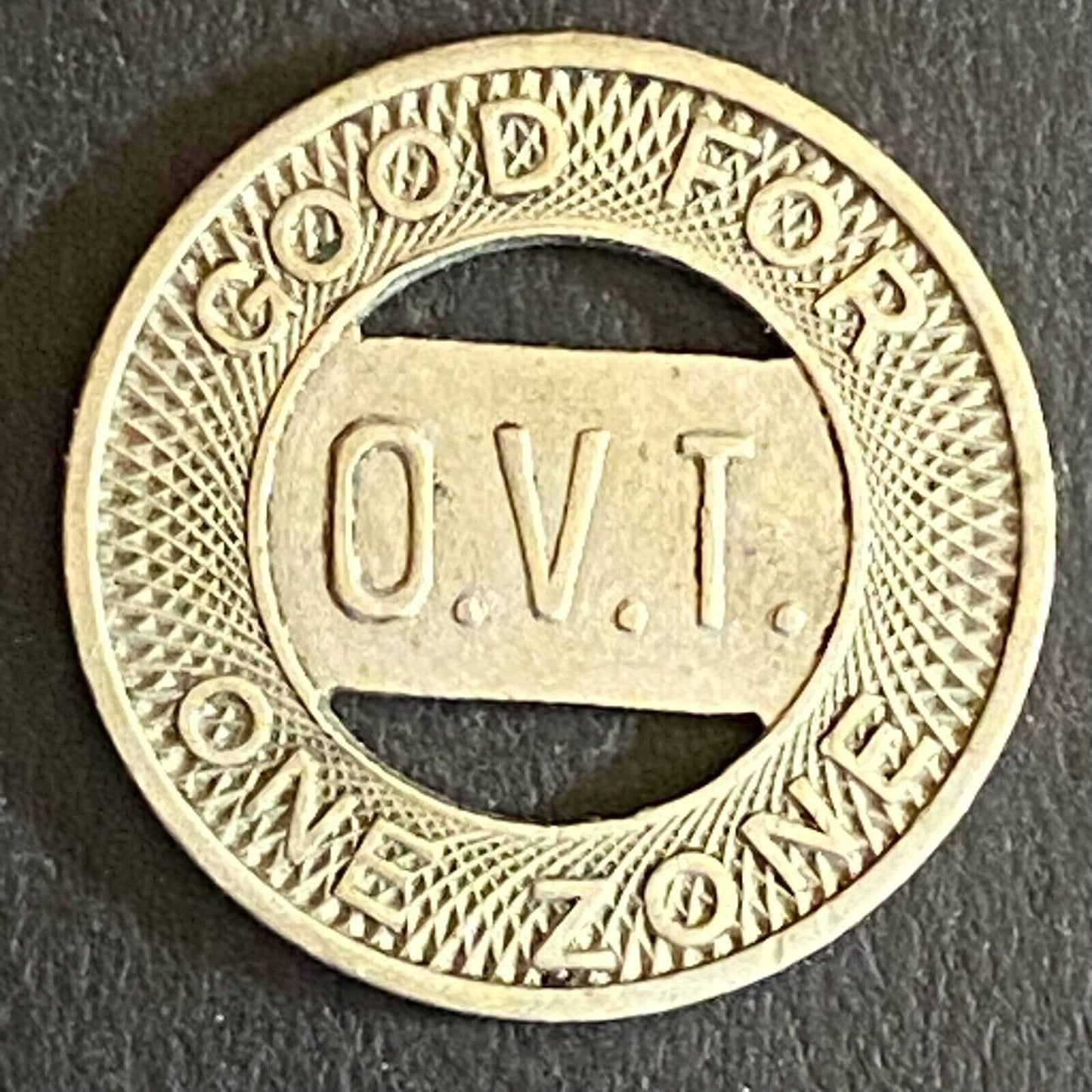 Ohio Valley Transit OVT (West Virginia) G/F Transit Token 16mm