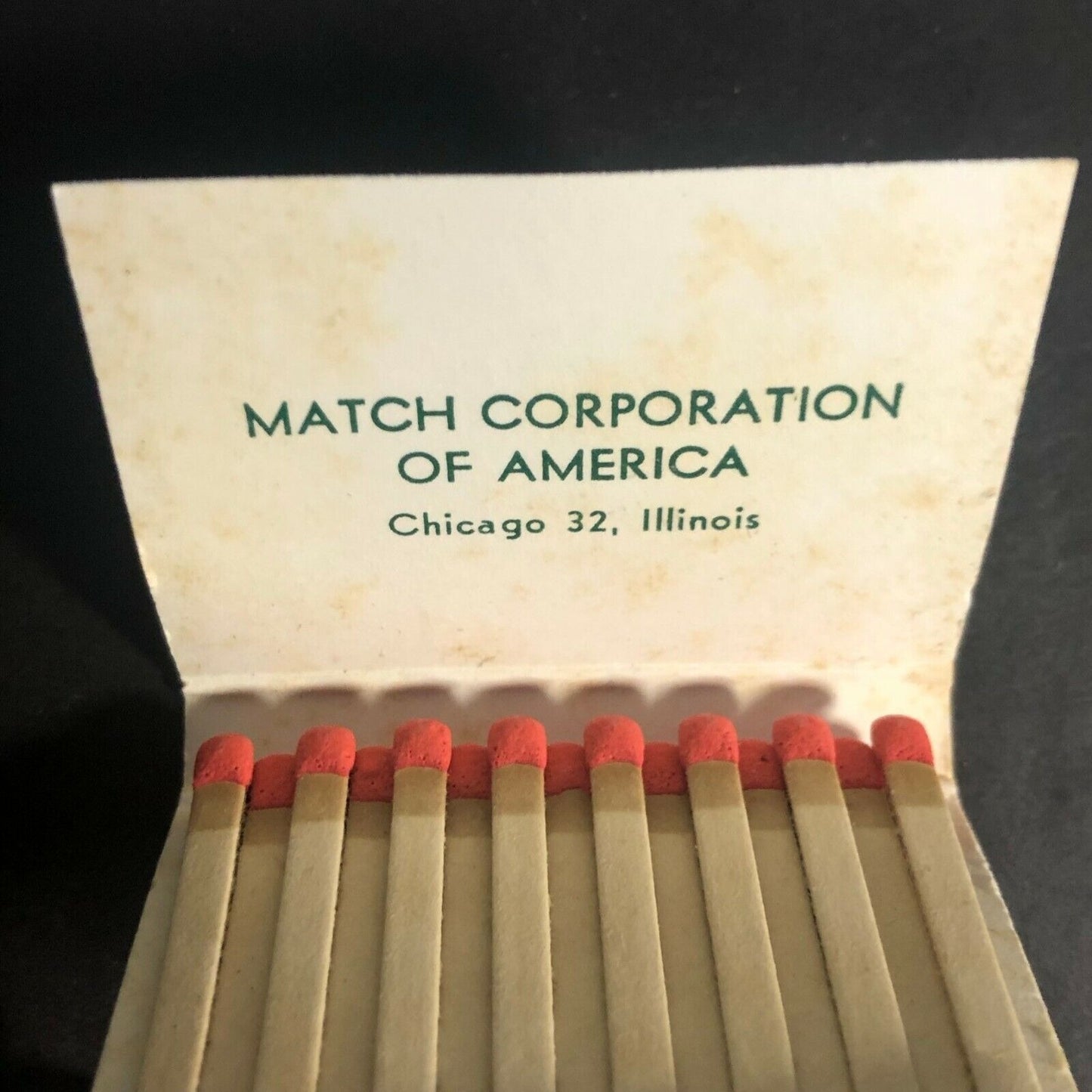 "Merry Christmas HNY" Match Corp. of America c1960's-70's Full Matchbook