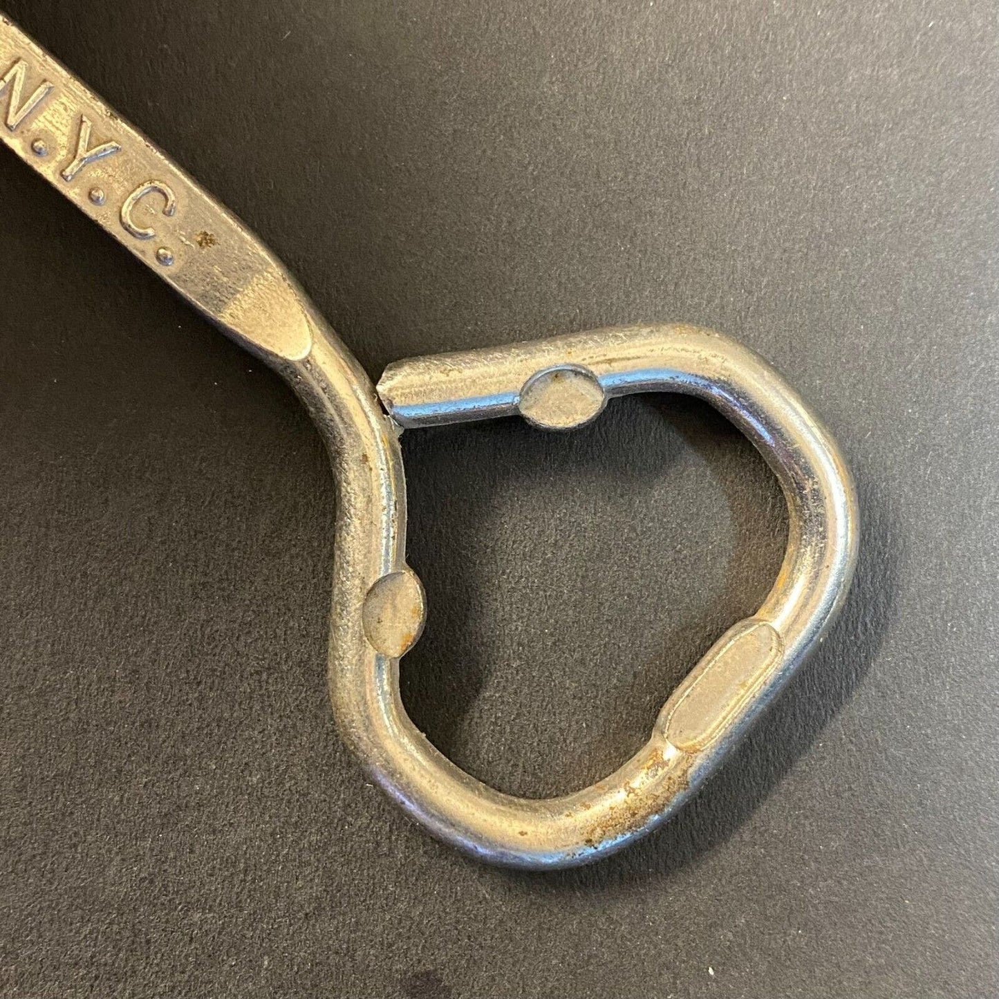 Hotel St. Moritz NYC Vintage Steel Bottle Opener Spoon Steel 7 1/2"