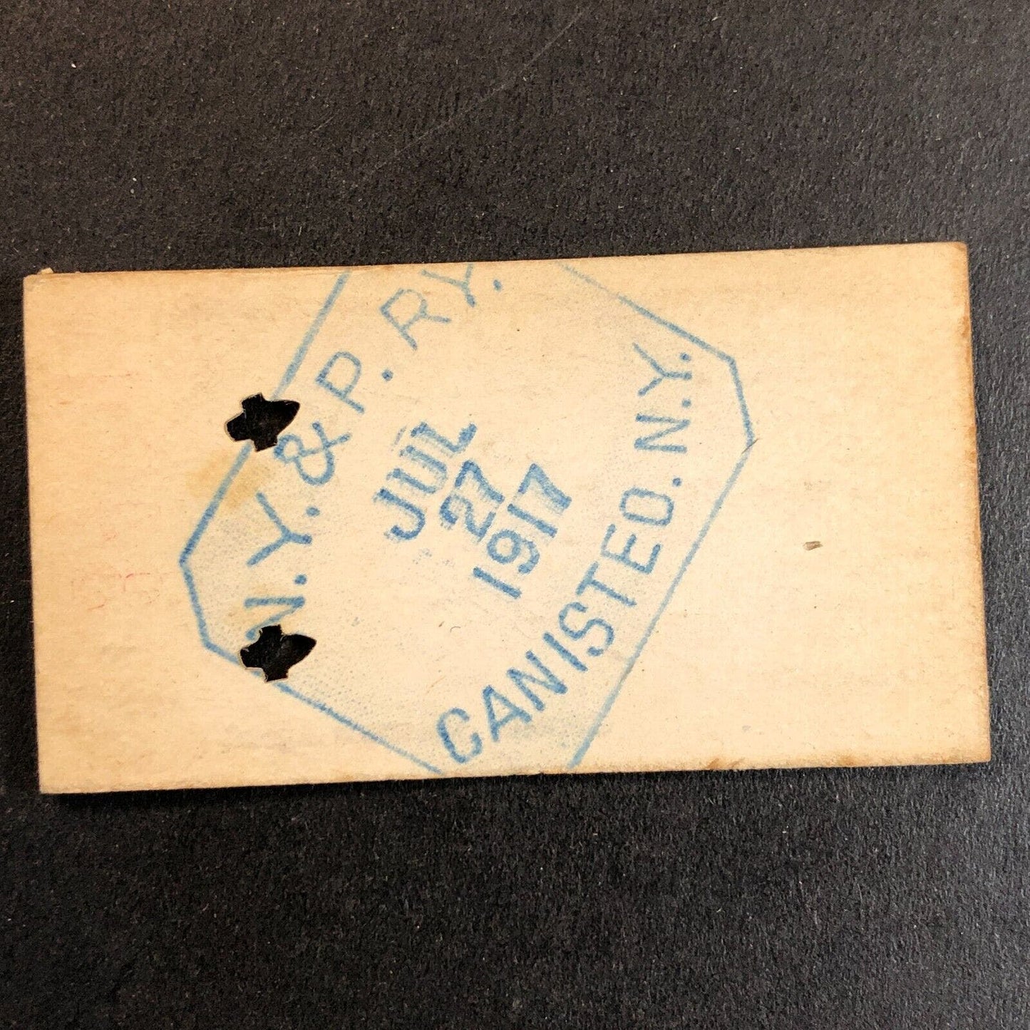 New York & Pennsylvania Railroad July 27 1917 Shingle House Ticket #3473 Scarce