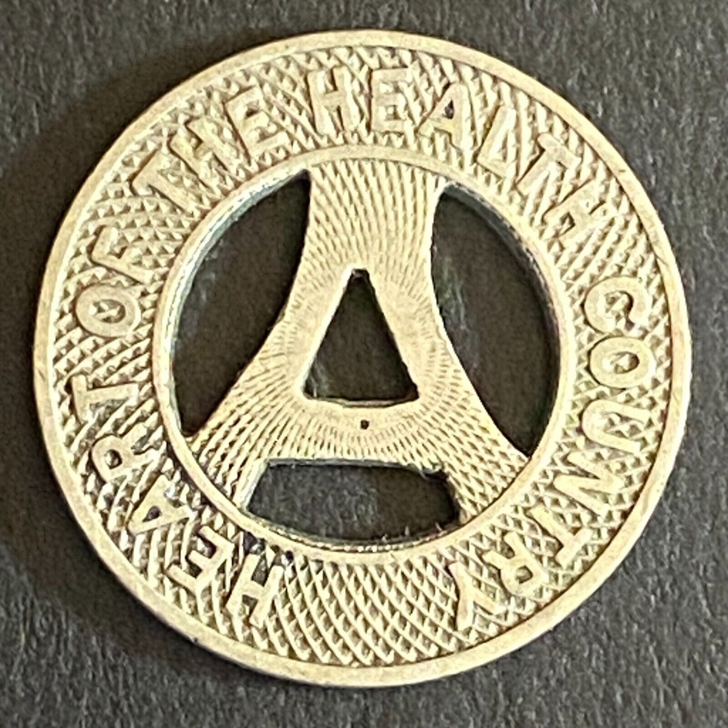 Albuquerque Bus Co. "Health Country" Transit Token 16mm VGC Hanging "A" (#5)