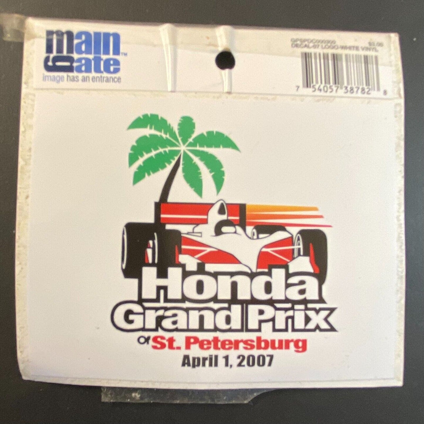 2007 Honda Grand Prix St. Petersburg Sticker Palm Tree - 3" x 4"