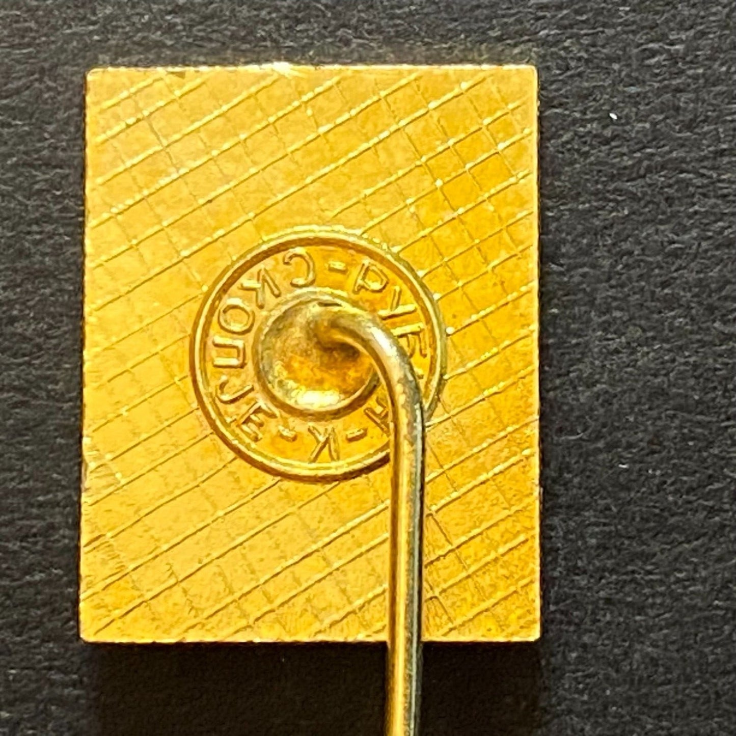 Nassm Congress ? Russian Vintage Enameled Lapel Stick Hat Pin