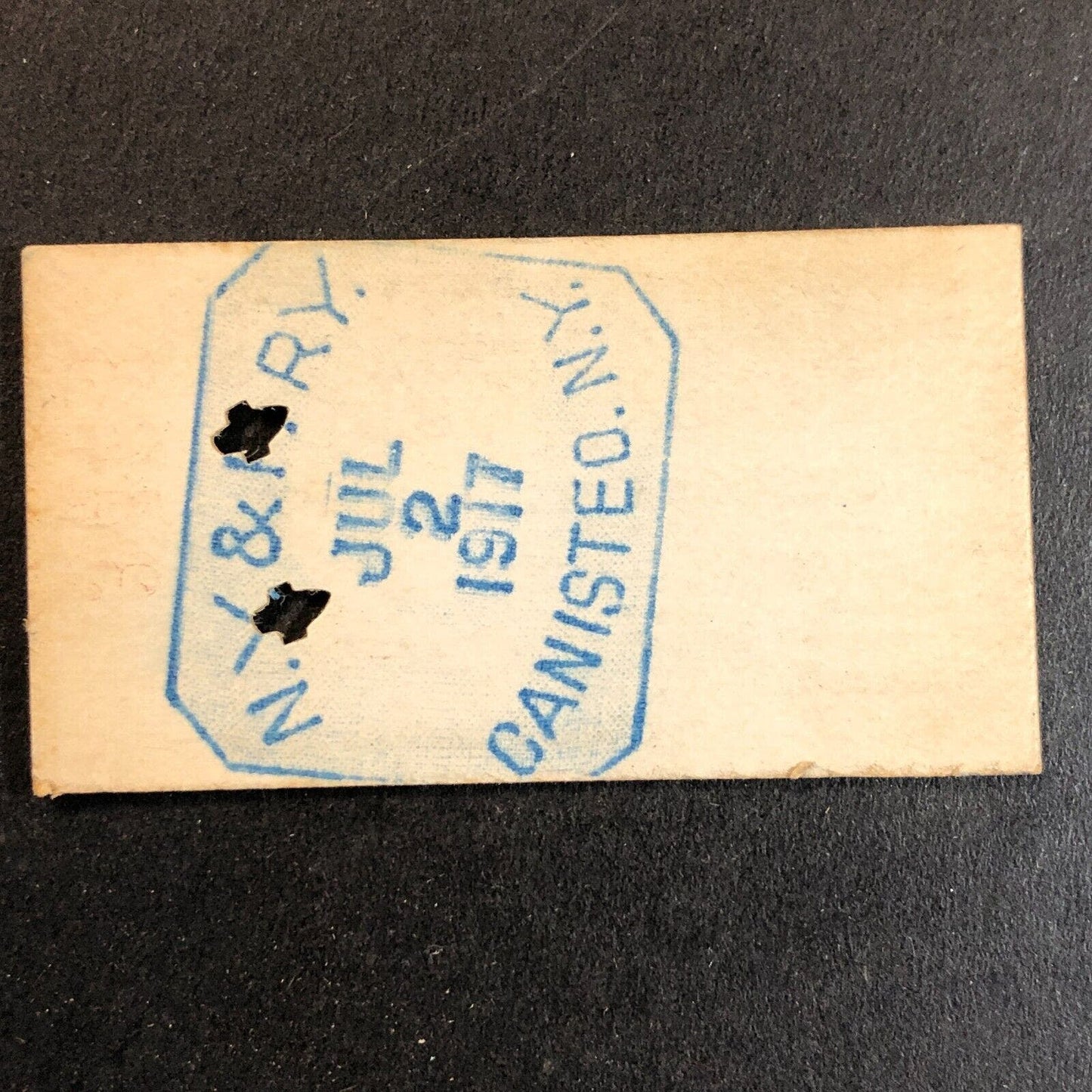 New York & Pennsylvania Railroad July 2 1917 Shingle House Ticket #3462 Scarce