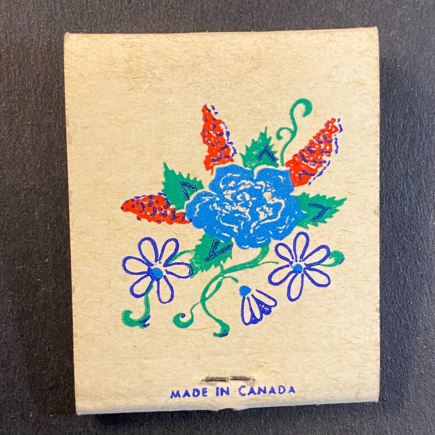 Floral Art Generic D.D. Bean & Sons Full Matchbook c1960's-73