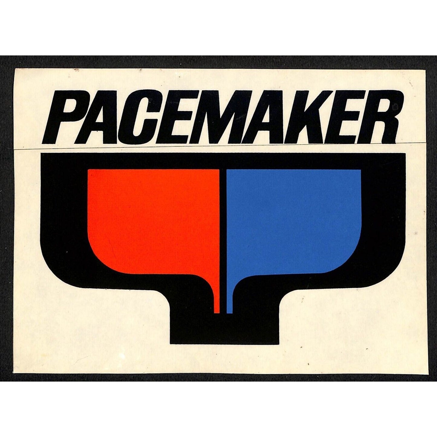 Pacemaker (Yachts) Original Sticker c1970's-80's Large 6 1/4" x 8 1/2" (#1)