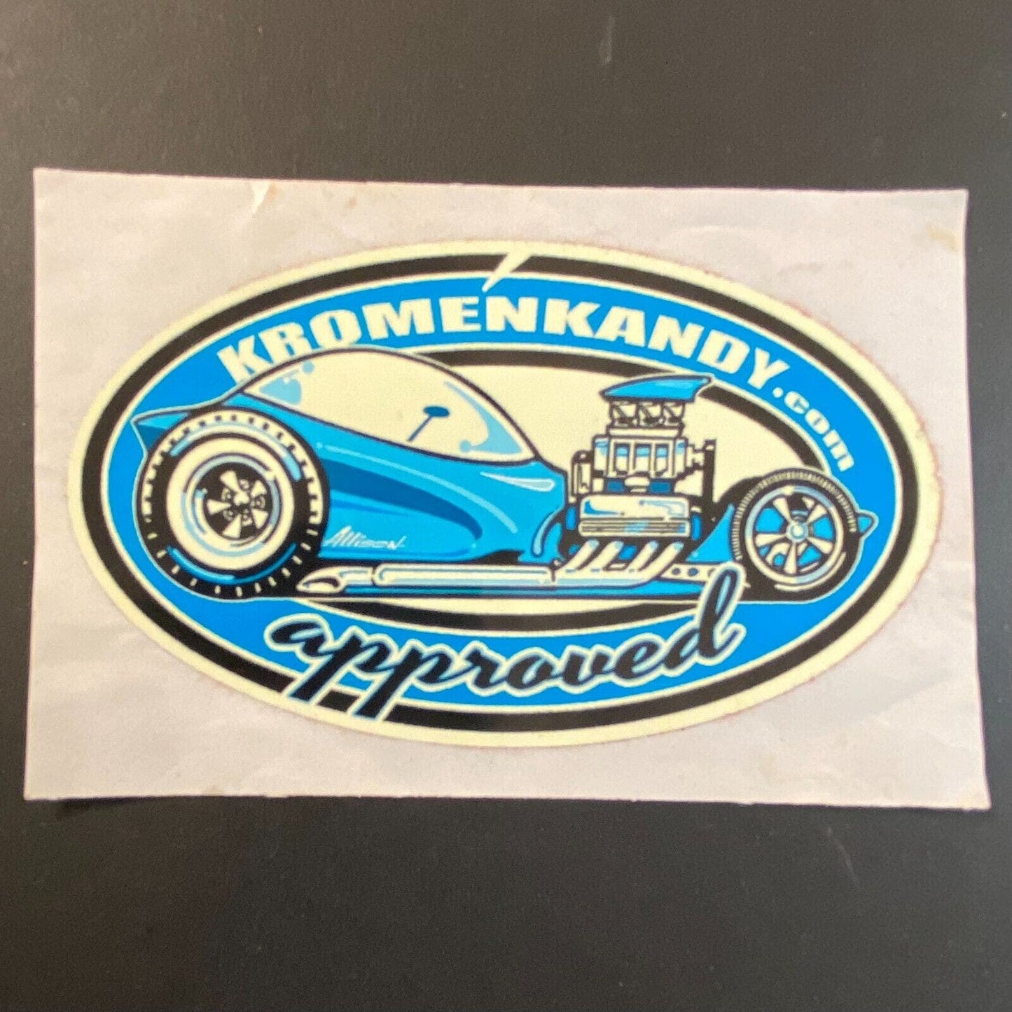 Krome' n Kandy Kromenkandy Approved Sticker w/ Hot Rod 2 3/8" x 4" c2013