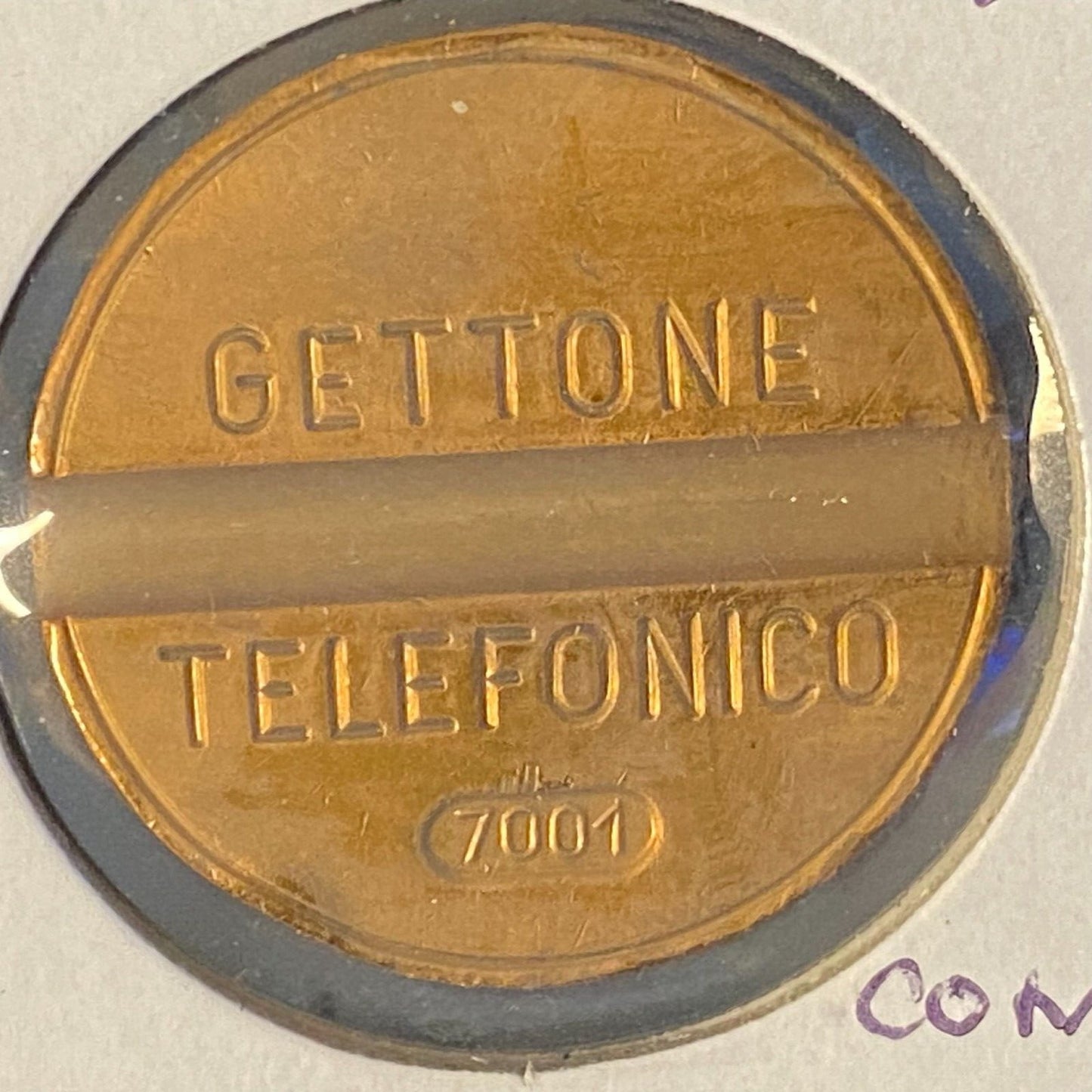Gettone Telefonico Public Telephone Token 1970 Italy Bronze 24.5mm 7.1g #7001 VG