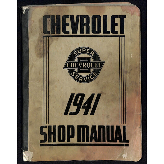 1941 Chevrolet Shop Manual 292pp Fair to Good Condition
