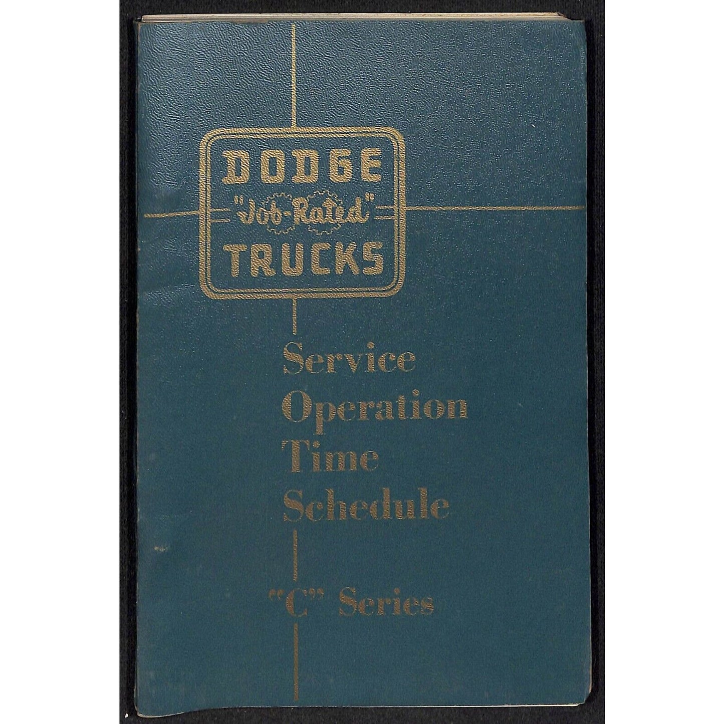 c1955 C Series 1-3 Dodge Trucks Service Operation Time Schedule Manual 100+pp VG