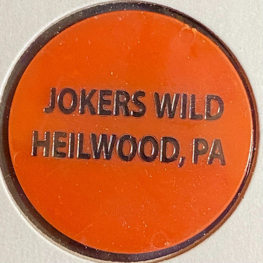 Heilwood, PA Joker's Wild c1970's Plastic "Draft" Token