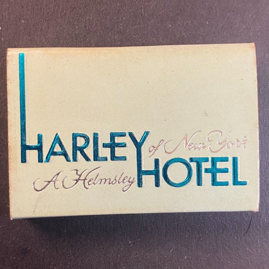 Harley Hotel (1981 - 85) Helmsley 42nd St. NYC Vintage Matchbox