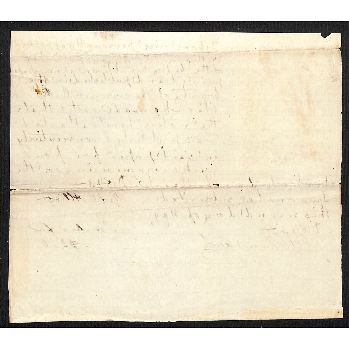 1843 Philadelphia Elizabeth Dunbar Debt Petition Publication Record / Document