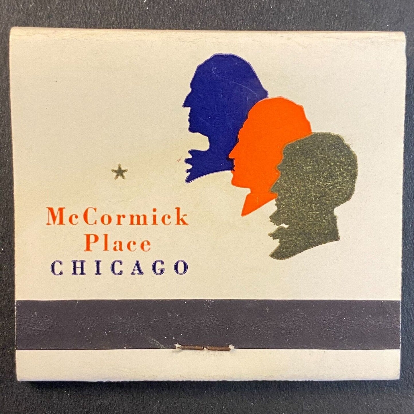 Hilton Hotels Presidents' Walk McCormick Place c1973-1980's Full Matchbook VGC