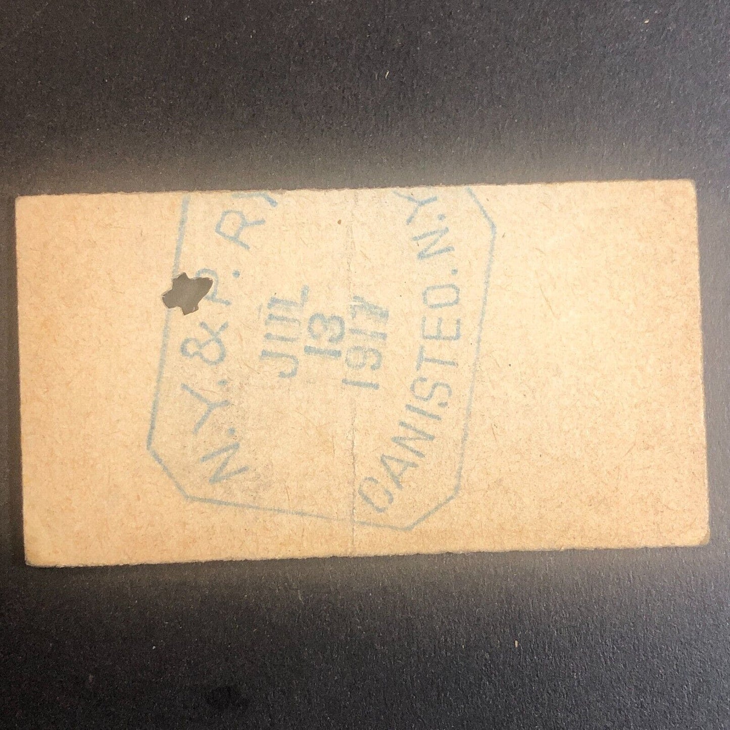 New York & Pennsylvania Railroad July 13 1917 Greenwood, NY Ticket #53541