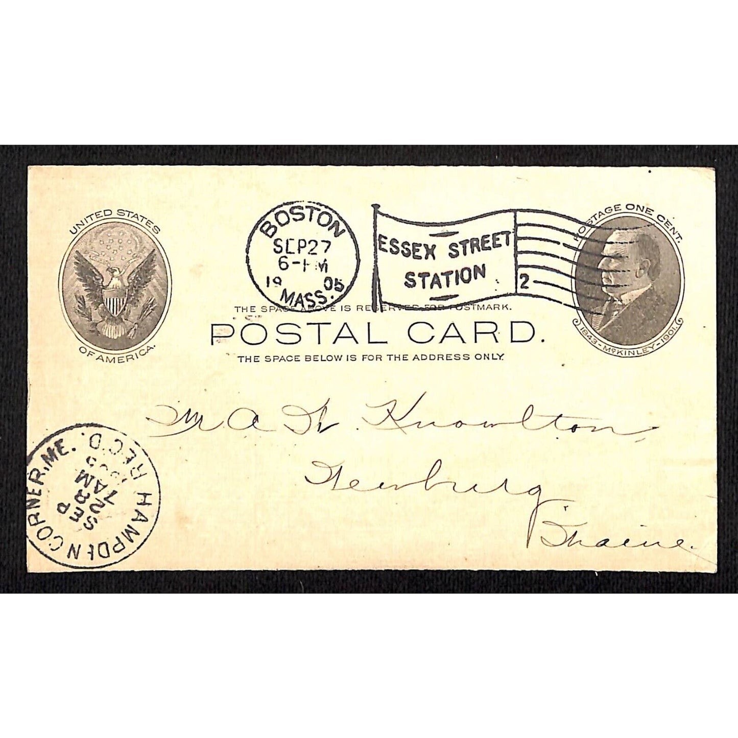 Boston Lion Brand Bath Robes United Shirt & Collar 1905 Adv Postcard Postal Card
