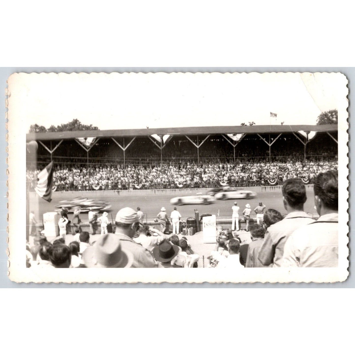 IMS ? Race Track Photo 3.5 x 5.75 c1940's