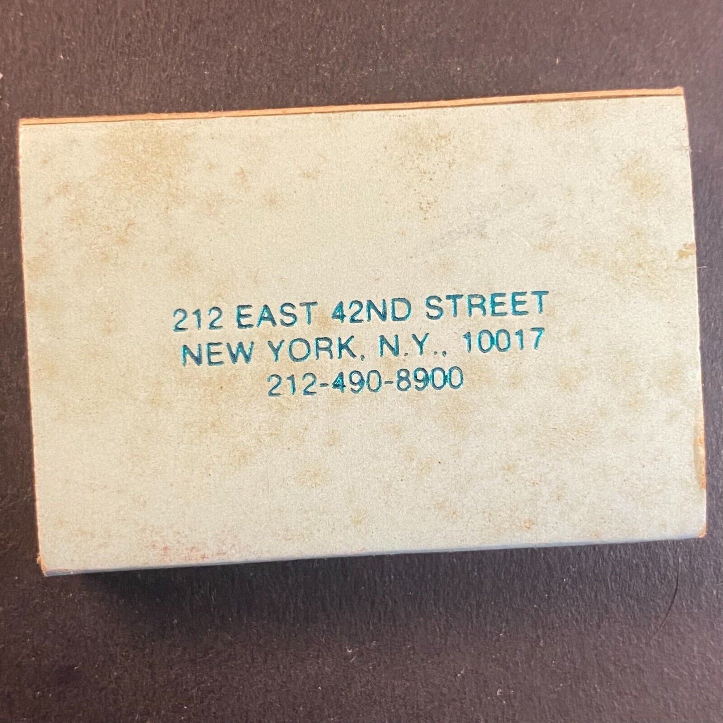 Harley Hotel (1981 - 85) Helmsley 42nd St. NYC Vintage Matchbox