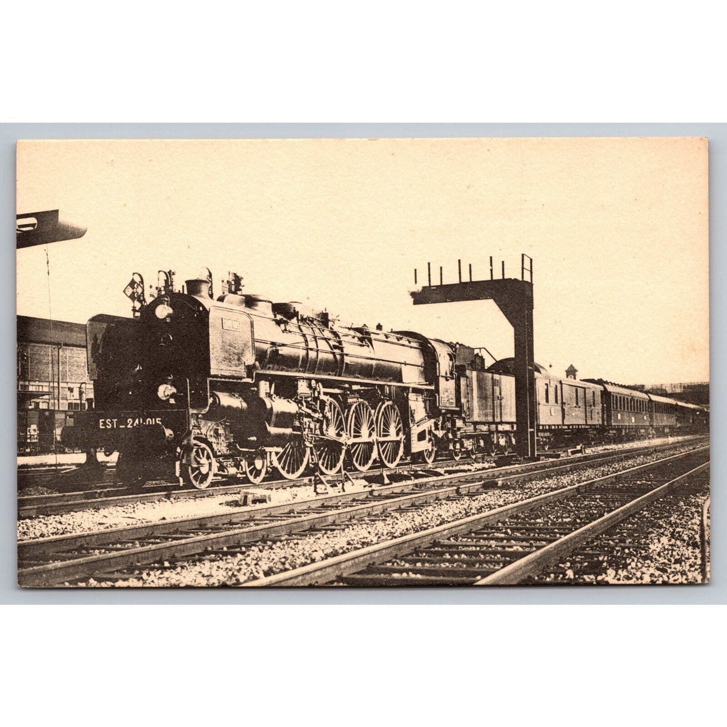 French Railroad RPPC* Postcard Machine Type Mountain c1900 H.M.P.