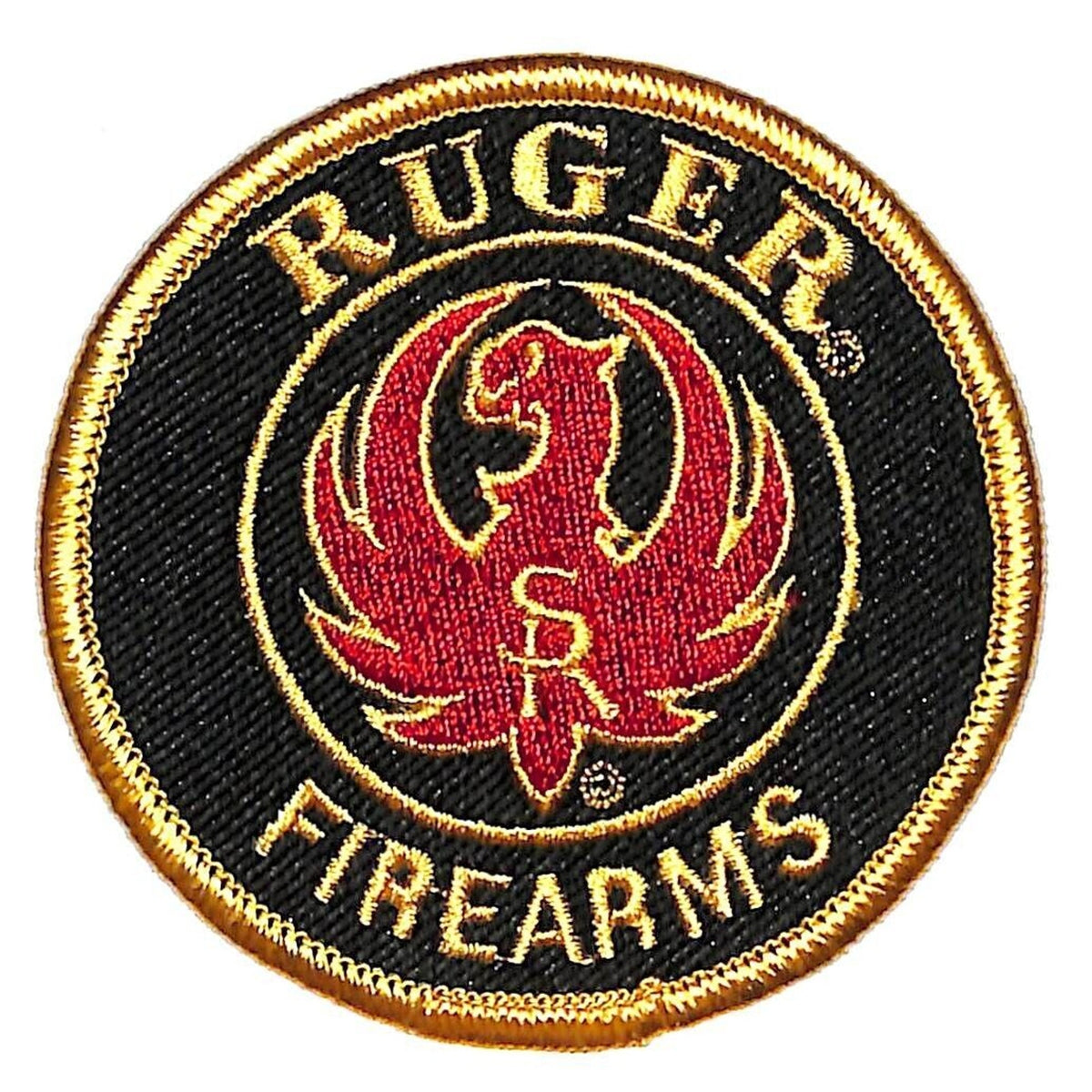 Ruger Firearms Vintage Emb. 3" Patch Gold Borders c1970's-80s - VGC