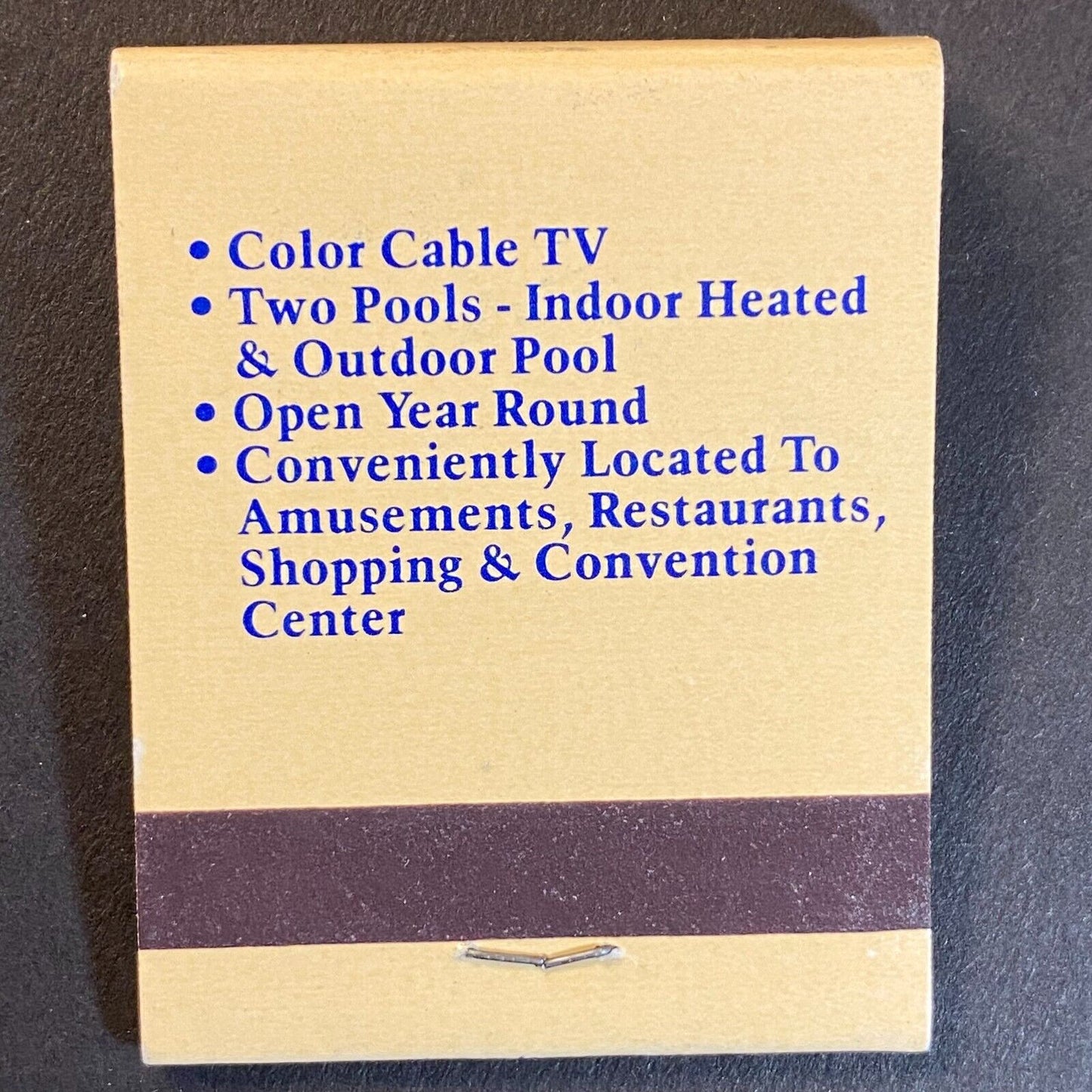 Sand Castle Motel Myrtle Beach, SC Full Matchbook c1974-80's