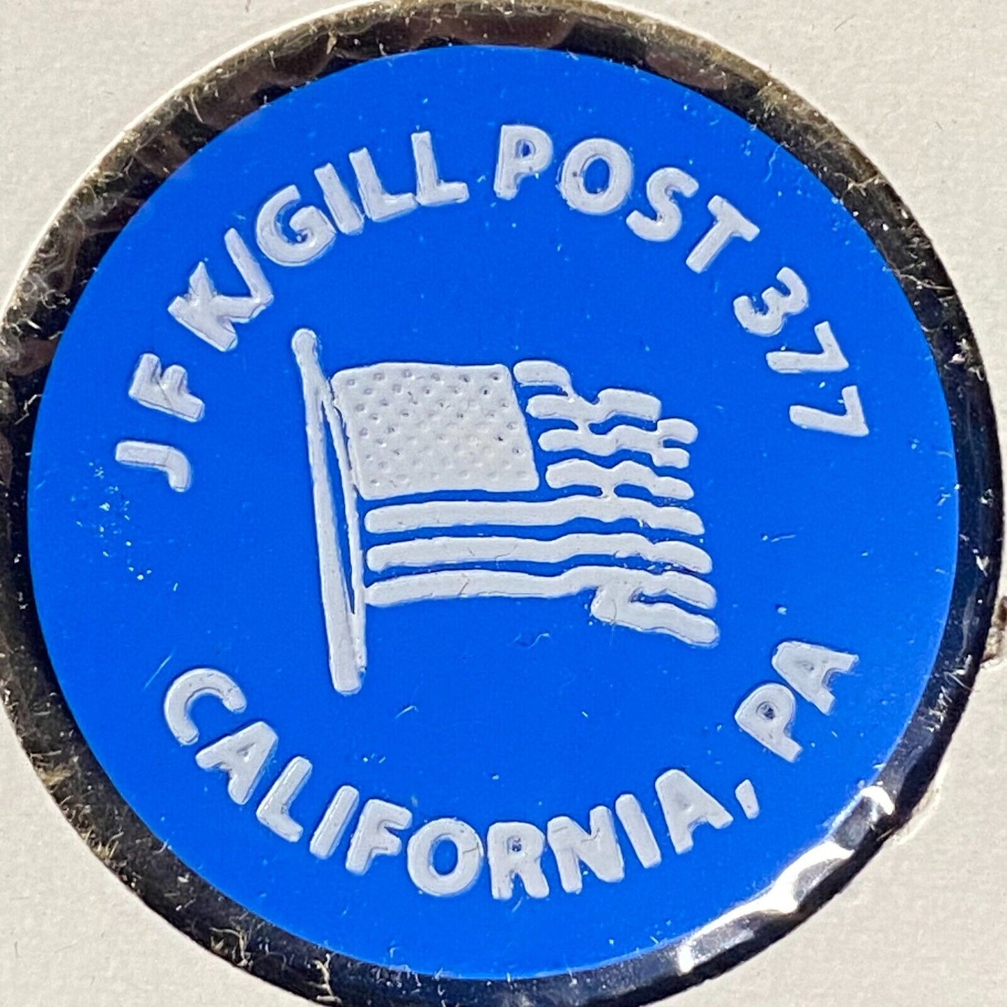 California, PA JFK / Gill Post 377 Plastic Drink Token G/F "Bottle Beer"