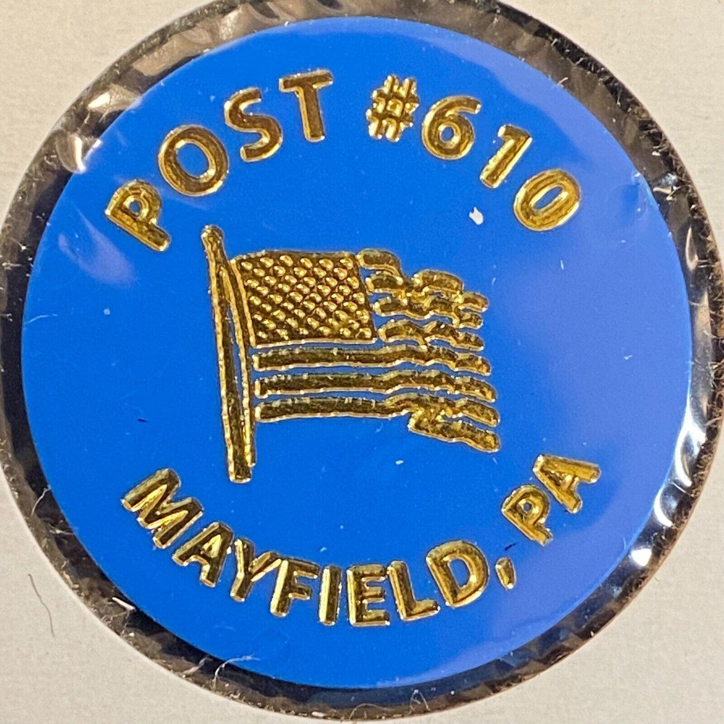 Mayfield, PA American Legion Post #610 c1980's Plastic Token "G/F One Can Beer"