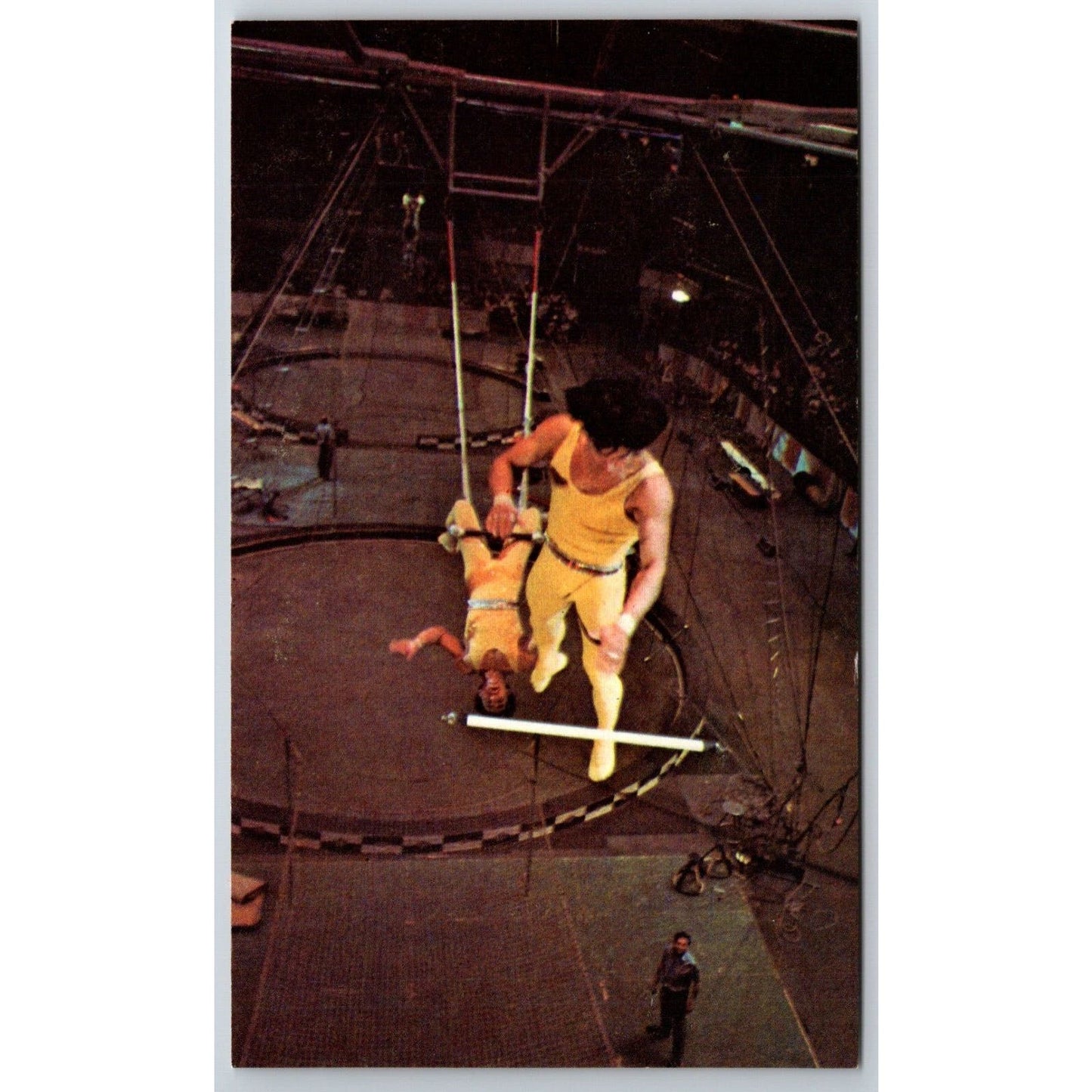 Ringling Bros. Mexico's Flying Gaonas Trapeze Postcard VGC NP c1973
