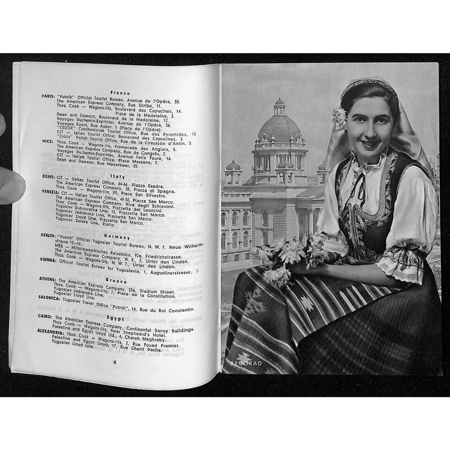 "Yugoslavia" Official Travel Bureau Tourist Guide Booklet 24pp 1939 VGC Scarce