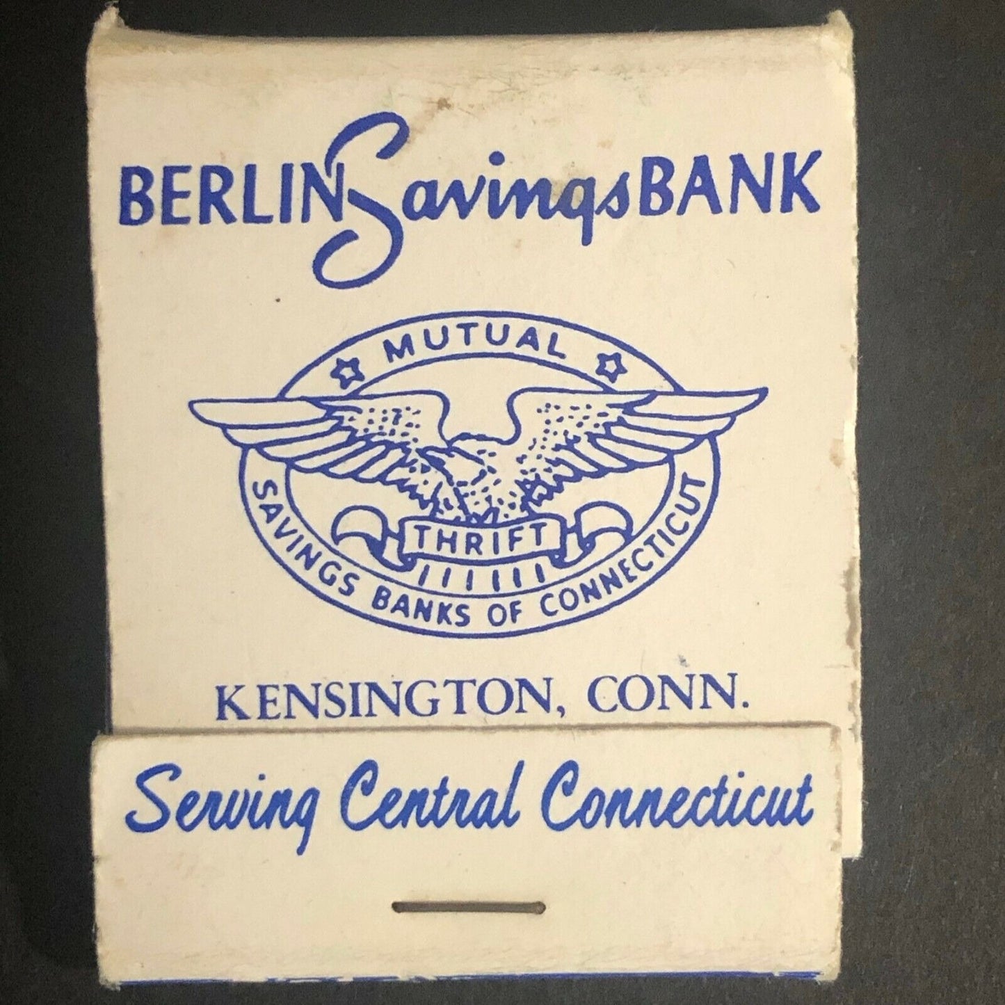 Kensington, CONN Berlin Savings Bank c1970's Full Matchbook
