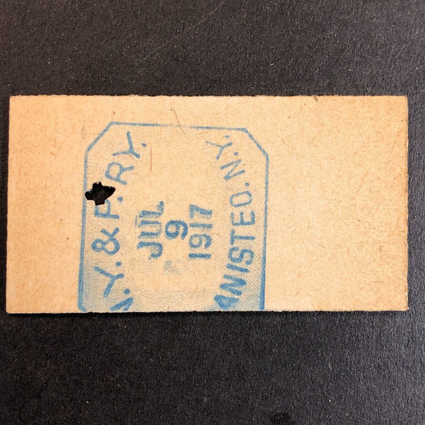 New York & Pennsylvania Railroad July 9 1917 Whitesville, NY Ticket #18231