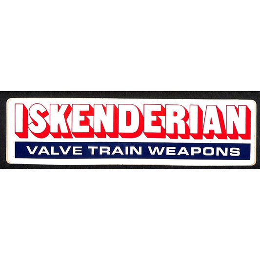 Iskenderian Isky "Valve Train Weapons" Performance Auto Sticker c1976 (#1)