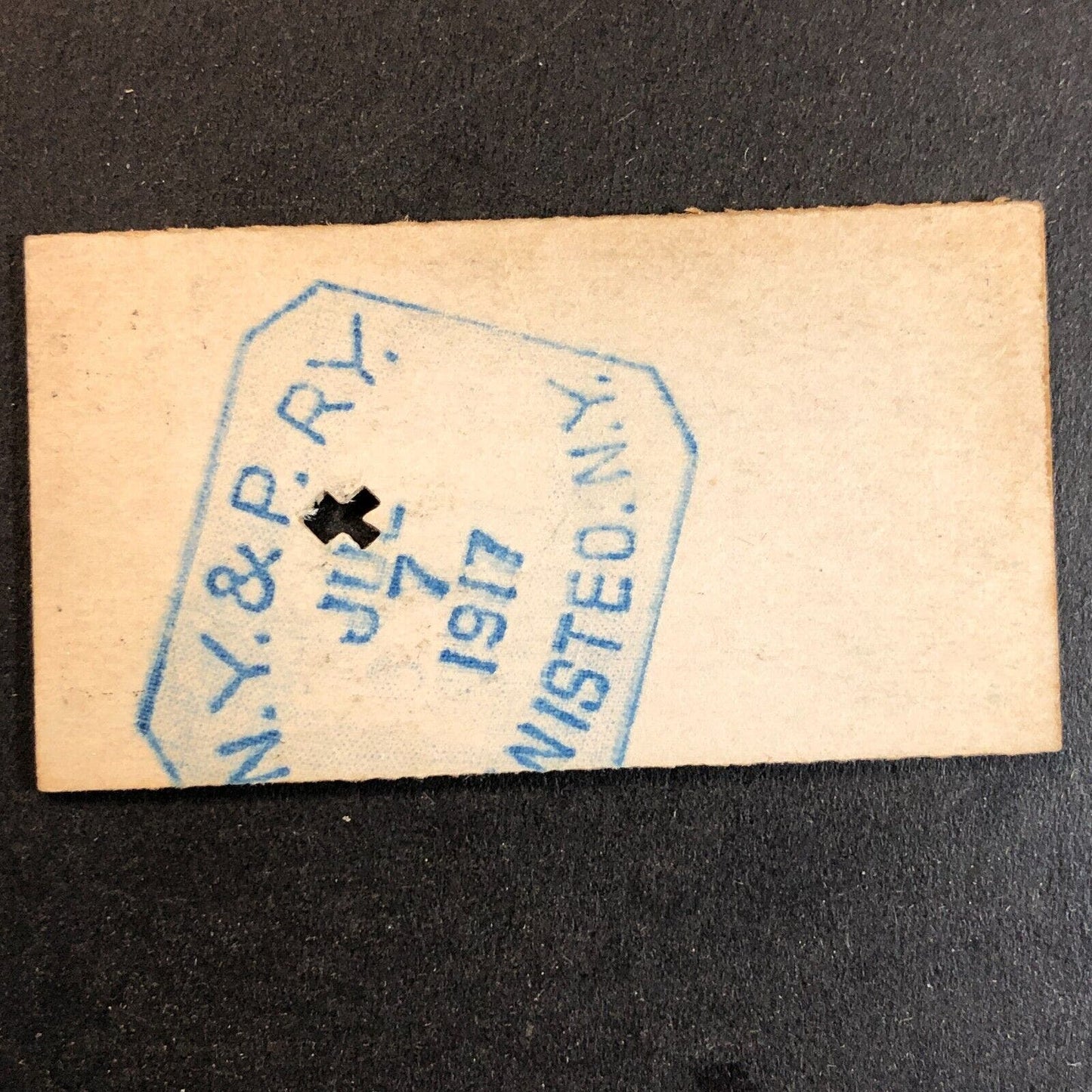 New York & Pennsylvania Railroad July 7 1917 Bennetts, NY Ticket #11815