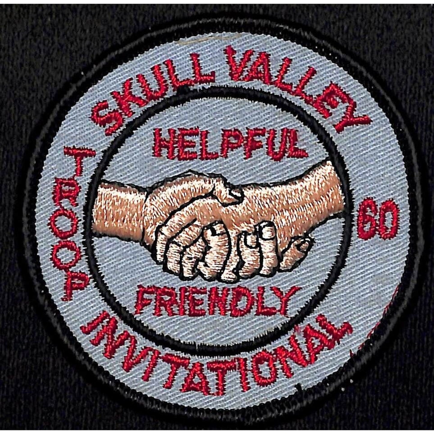 Boy Scouts BSA Skull Valley Troop 60 Invitational Embroidered Patch VGC Scarce