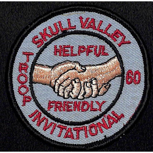 Boy Scouts BSA Skull Valley Troop 60 Invitational Embroidered Patch VGC Scarce