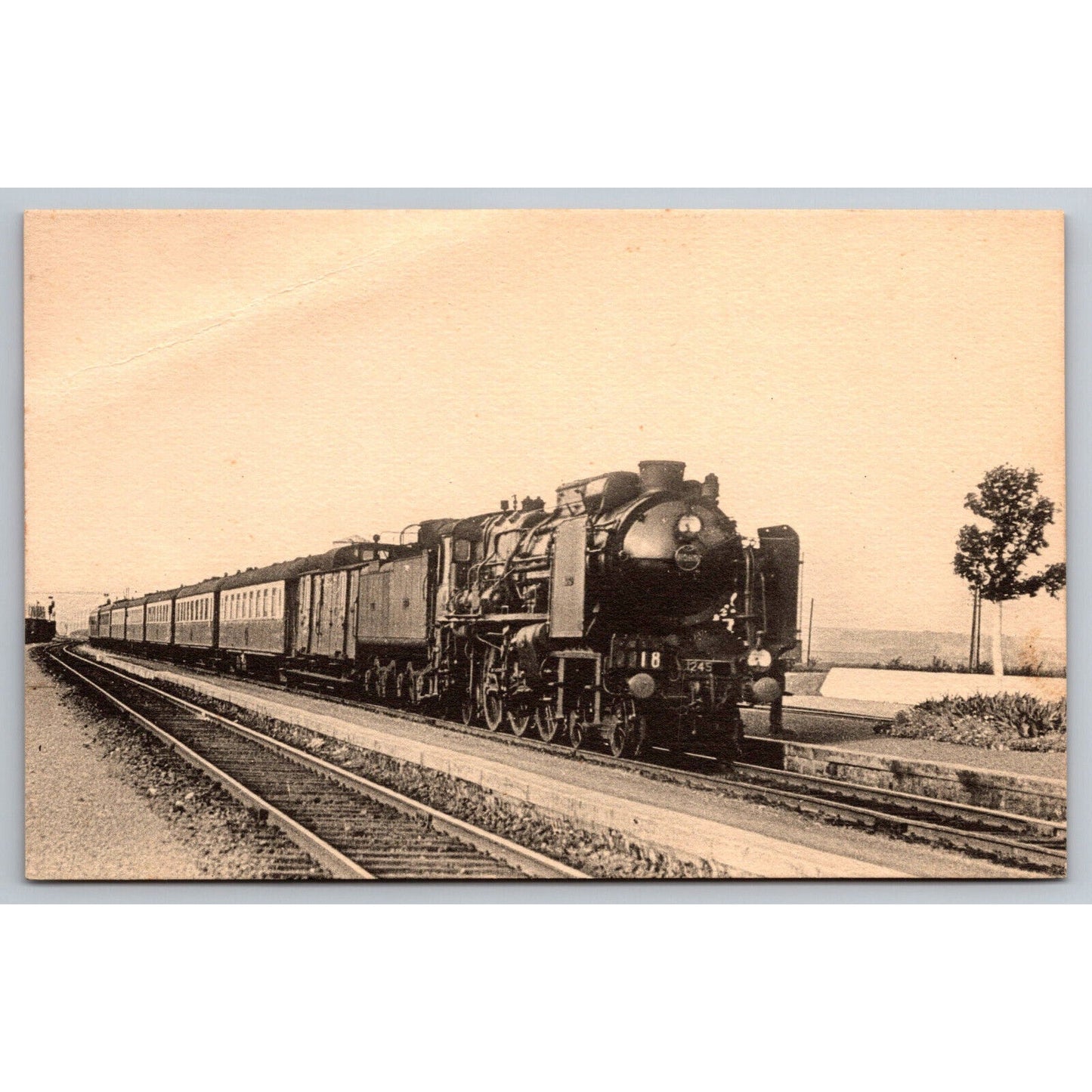 French Railroad RPPC* Postcard Machine Pacific 3.1245 c1900 H.M.P.