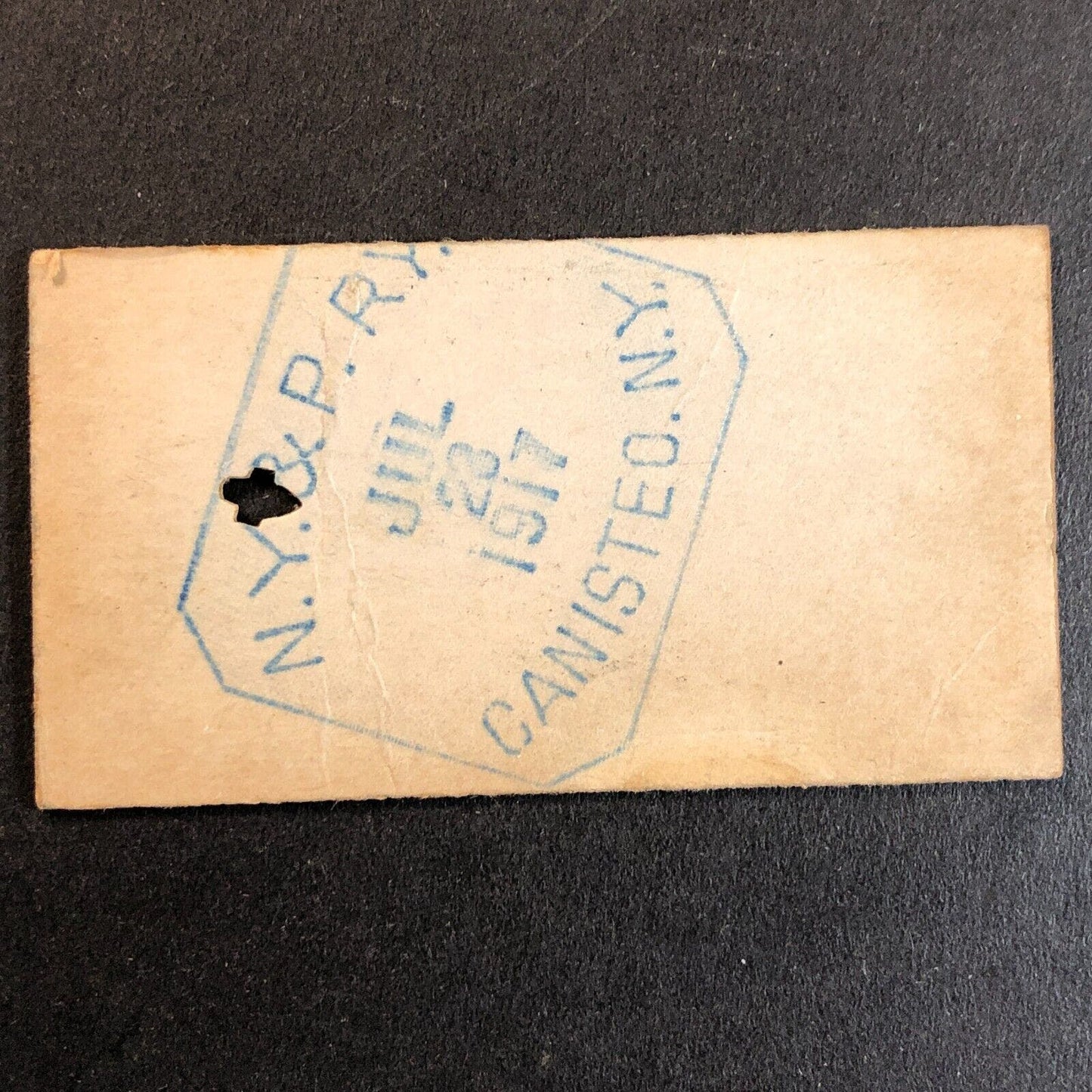 New York & Pennsylvania Railroad July 23 1917 Genesee, PA Ticket #10745