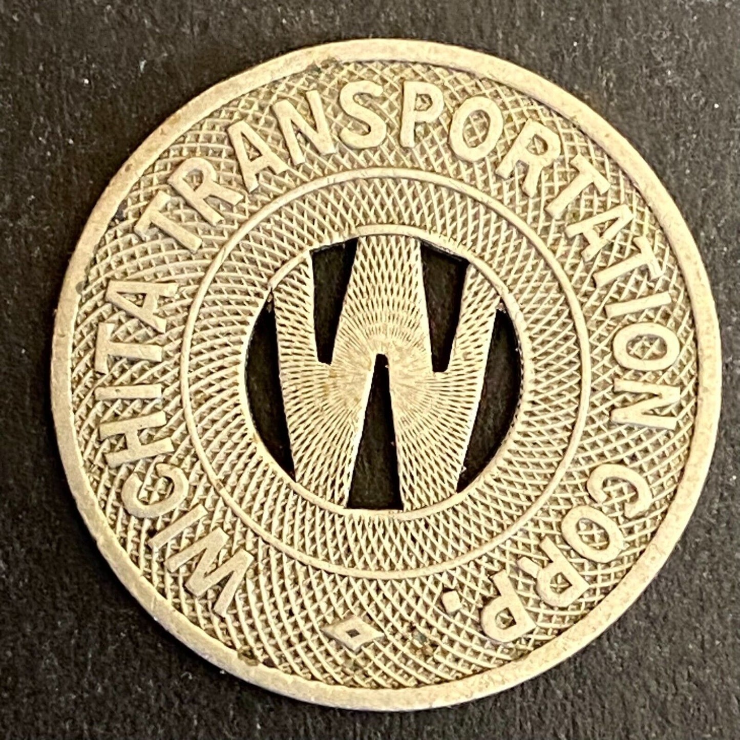 Wichita Transportation Corp. G/F One Fare Transit Token 23mm (#6)