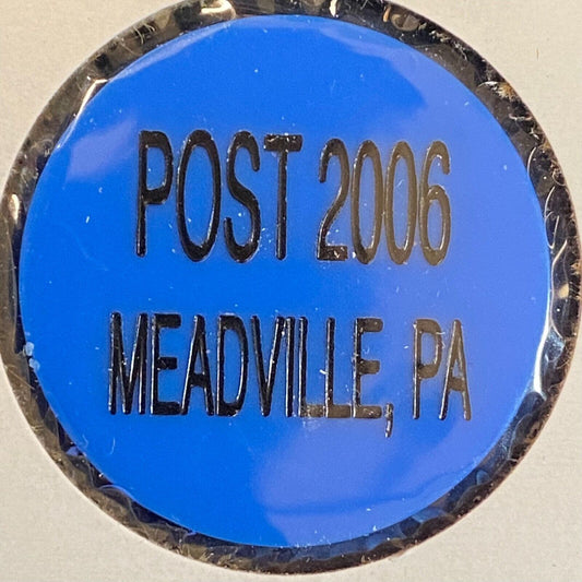 Meadville, PA VFW Post 2006 c1980's Plastic Drink Token "$1.50 Liquor"