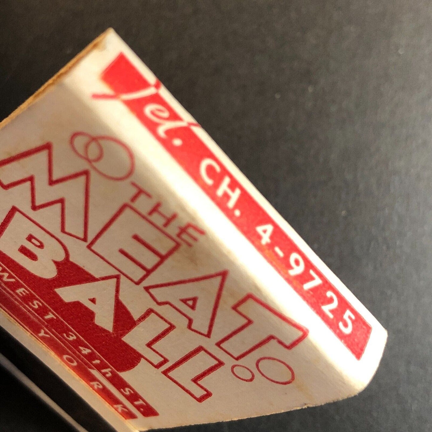 "The Meat Ball" Restaurant NYC Full Matchbook VGC Girlie c1948-50s Scarce