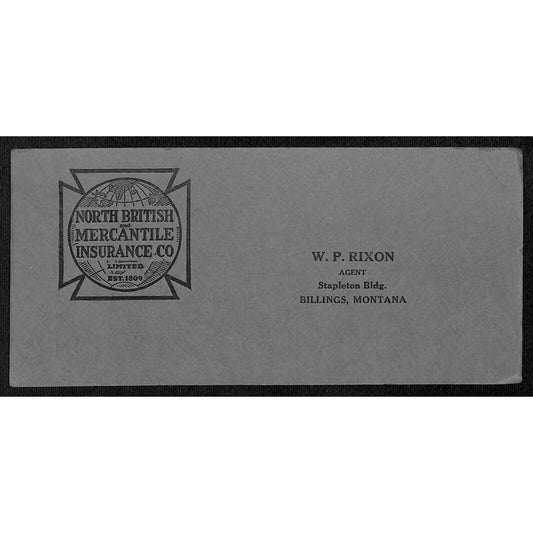 North British and Mercantile Insurance Co. W.P Rixon Ink Blotter c1920-30's