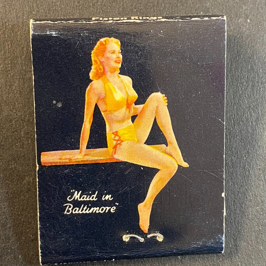 Williams Auto Supply AZ Keppers Rings Girlie Full Matchbook c1950's-60's VGC