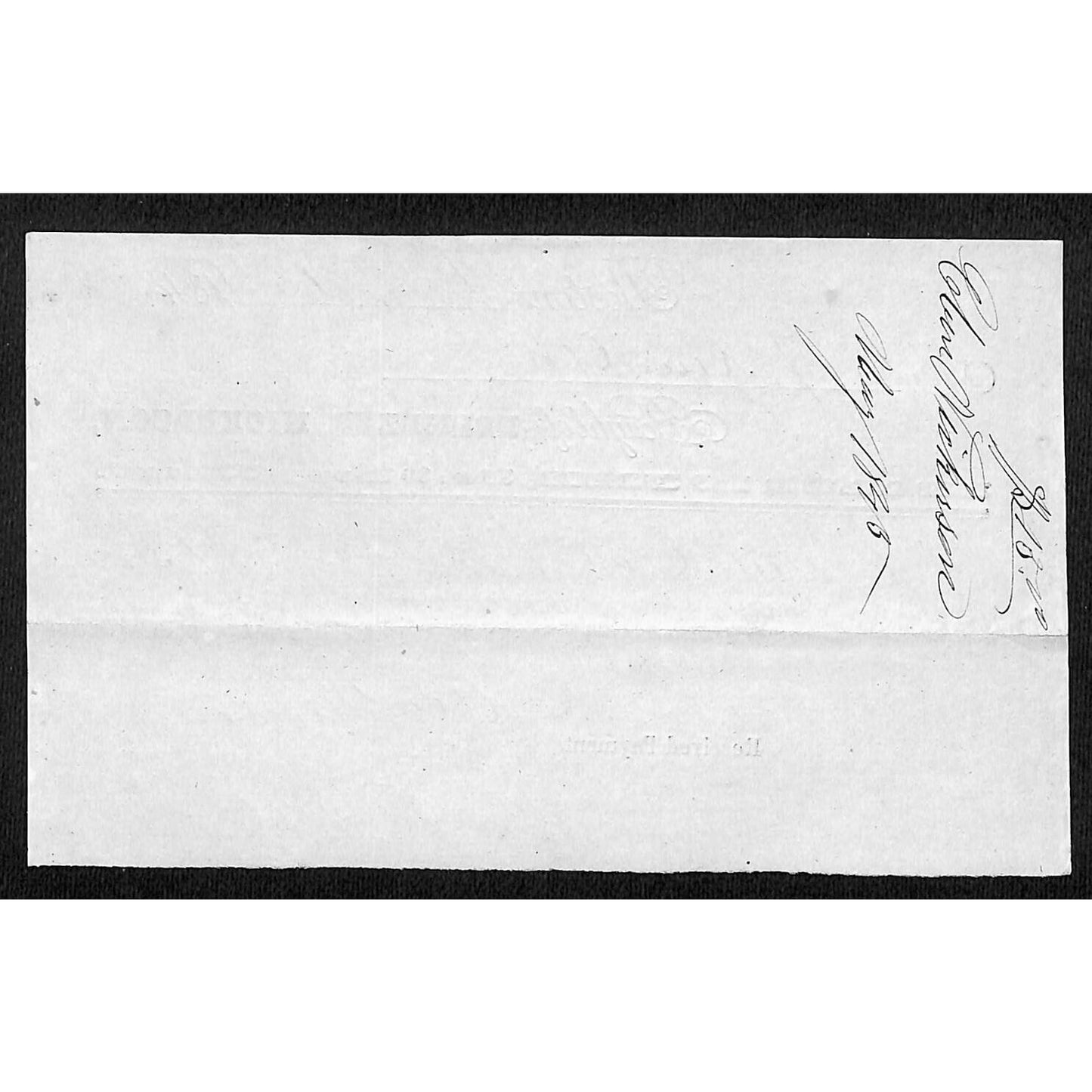 1845 Jabez Knowlton* Newburgh, ME Ebenezer Nickerson Fish Dealer Boston Billhead